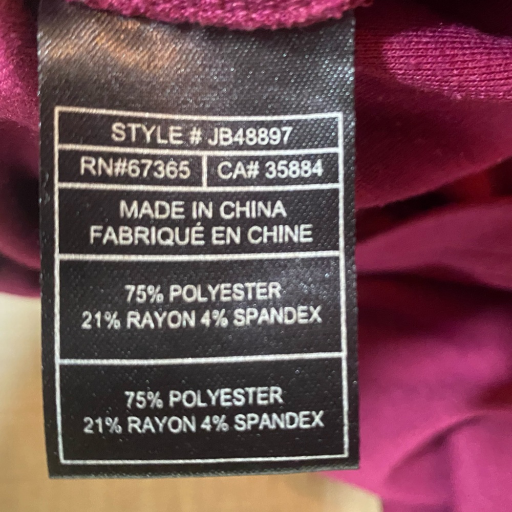 Jack by BB Dakota Burgundy Cross-Back Bodycon Dress | Size Large - Picture 3 of 10